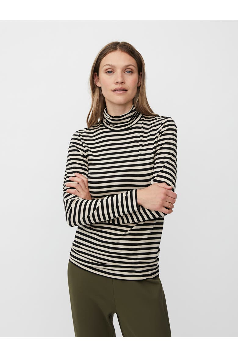 MaBrooklyn Long Sleeve Roll Neck Top, Main, color, Black