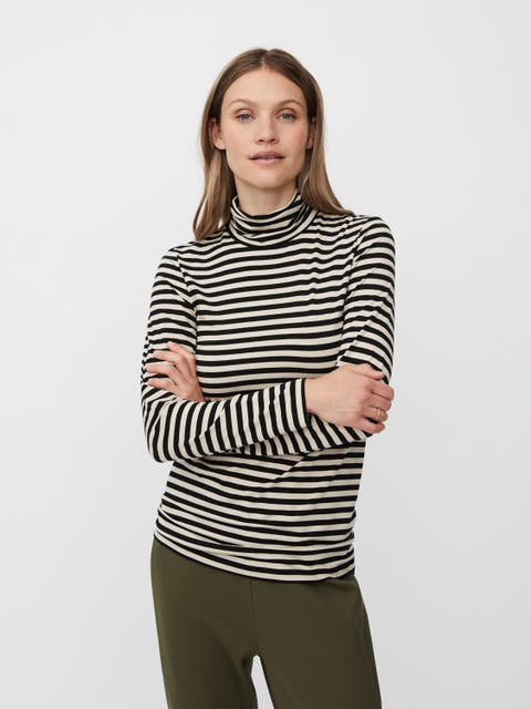 MaBrooklyn Long Sleeve Roll Neck Top