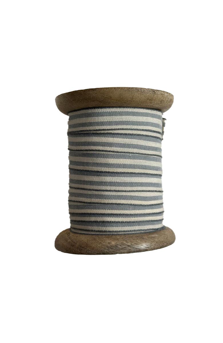 CG Hunter Ribbon in White and Grey, Alternate, color, White And Grey