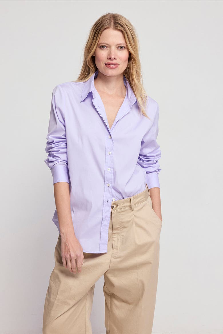 The Boyfriend Shirt, Main, color, Lavender