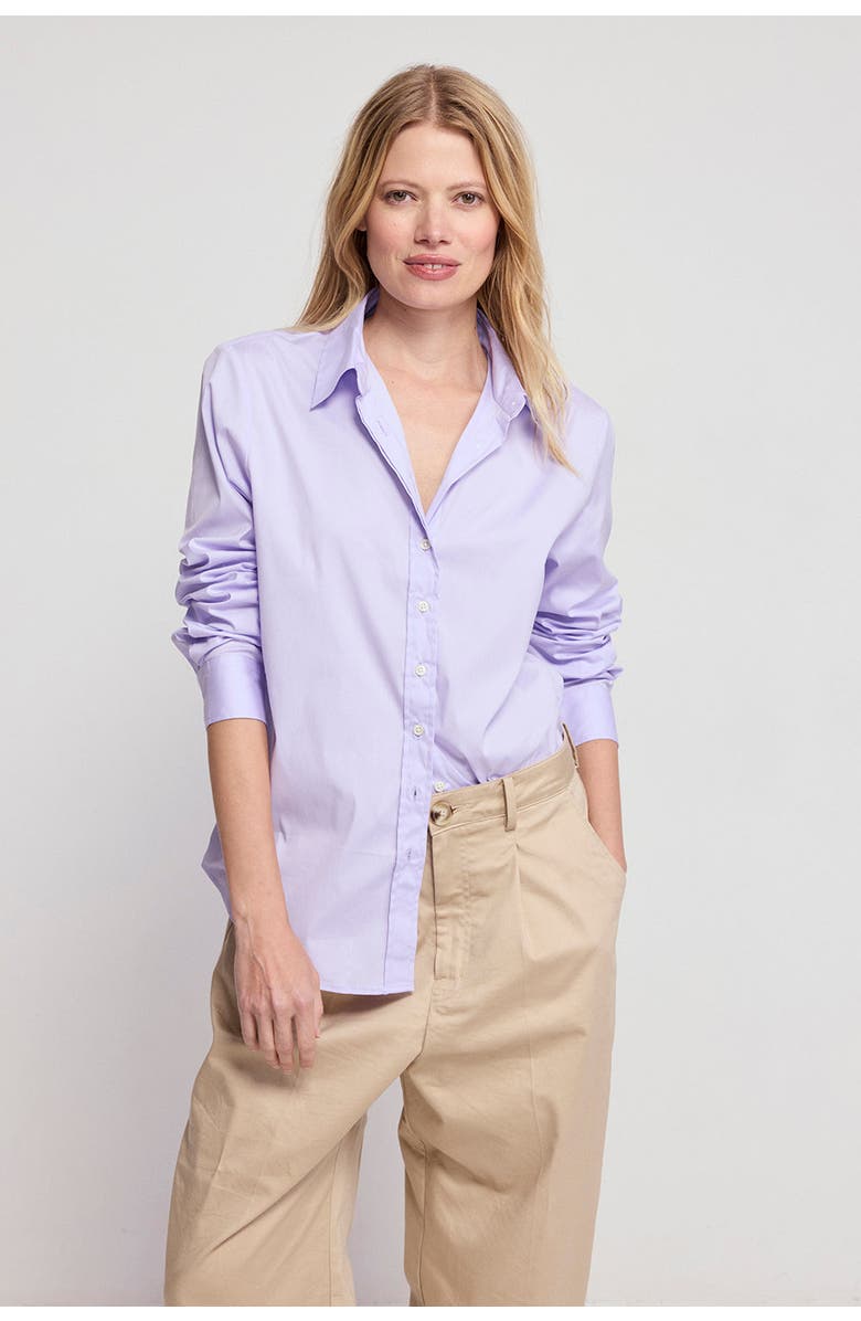 The Shirt by Rochelle Behrens The Boyfriend Shirt, Main, color, Lavender