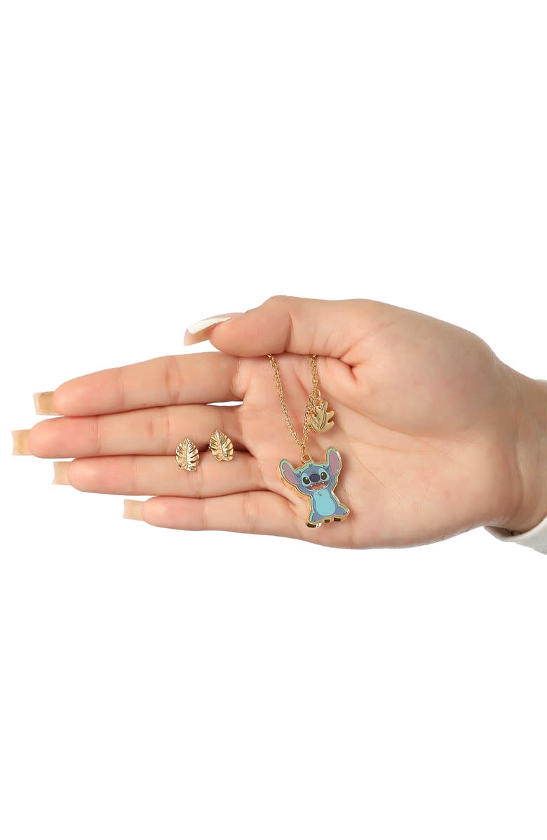 Disney Headband, Earring, and Necklace Set, 16" + 3" Necklace, Alternate, color, Multi, Blue