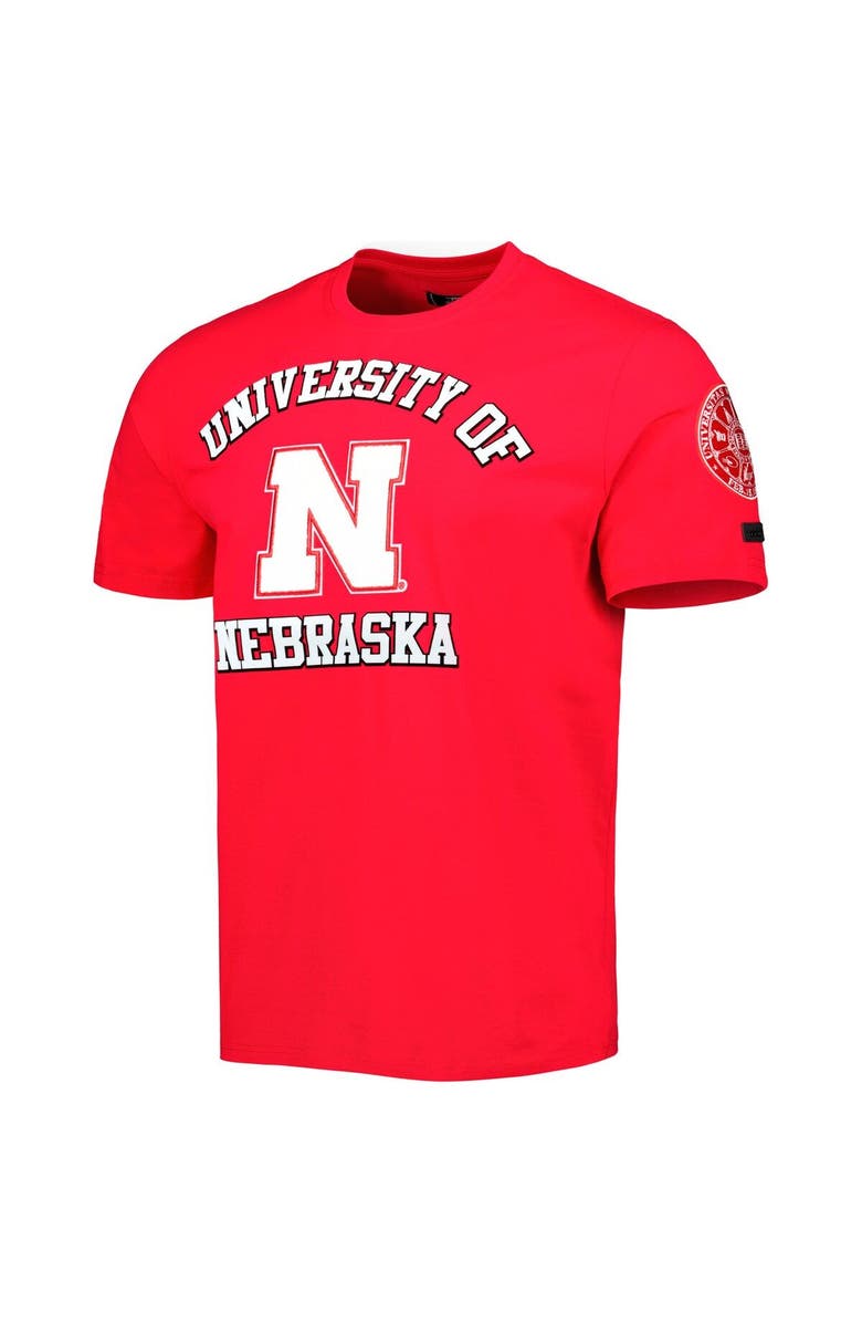 PRO STANDARD Men's Pro Standard Scarlet Nebraska Huskers Classic Stacked Logo T-Shirt, Alternate, color,