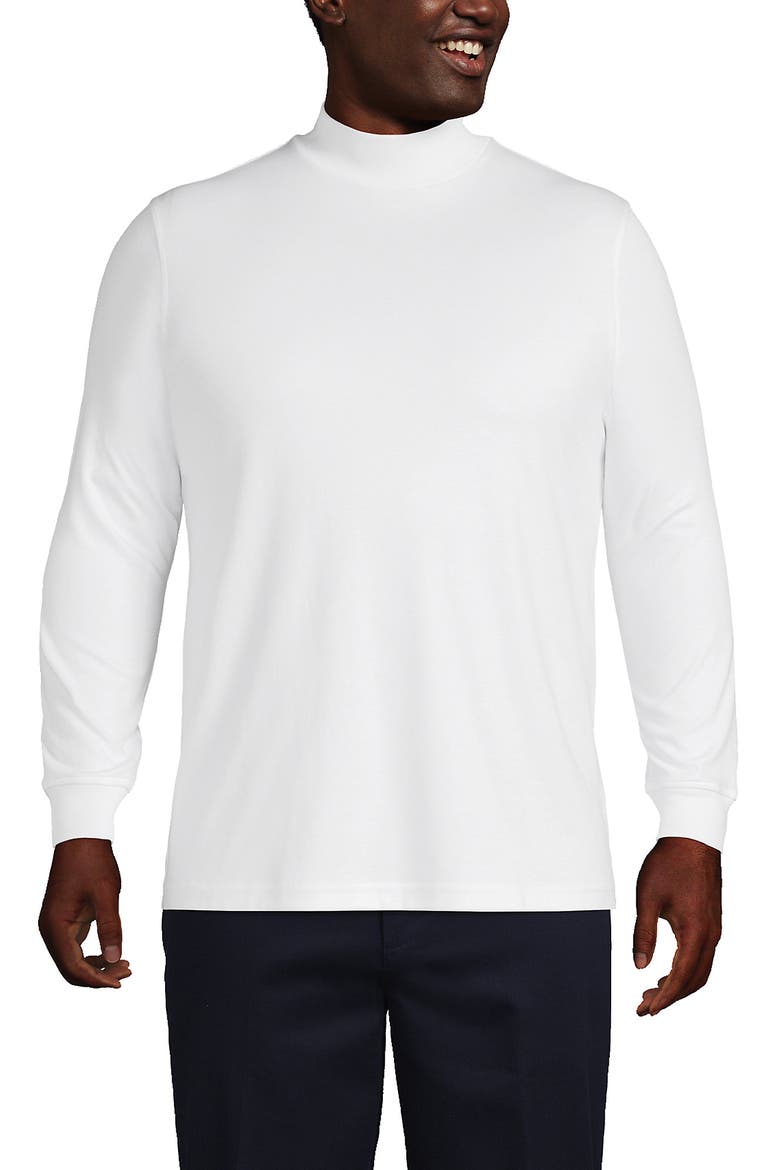 Cotton Supima Mock Turtleneck, Main, color, White