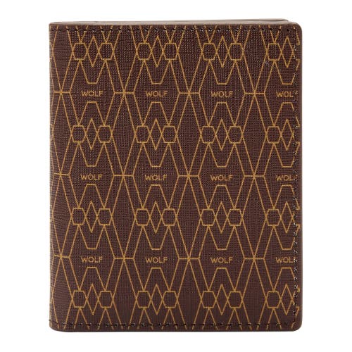 Wolf Signature Id Card Case In Brown