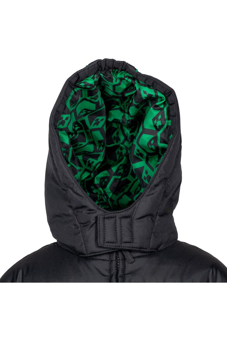 Zip-up Hooded Puffer Coat (toddler, Little Kid & Big Kid), Alternate, color, Creeper Green