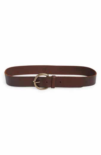 Frye Flat Leather Belt
