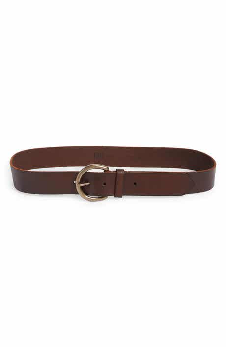 Frye Flat Leather Belt