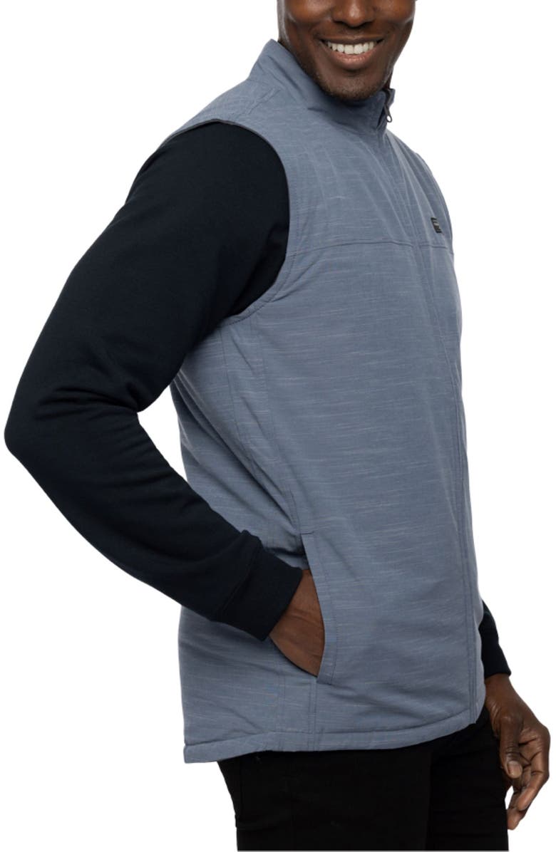 TravisMathew West Is Best Vest, Alternate, color, Heather Peacoat