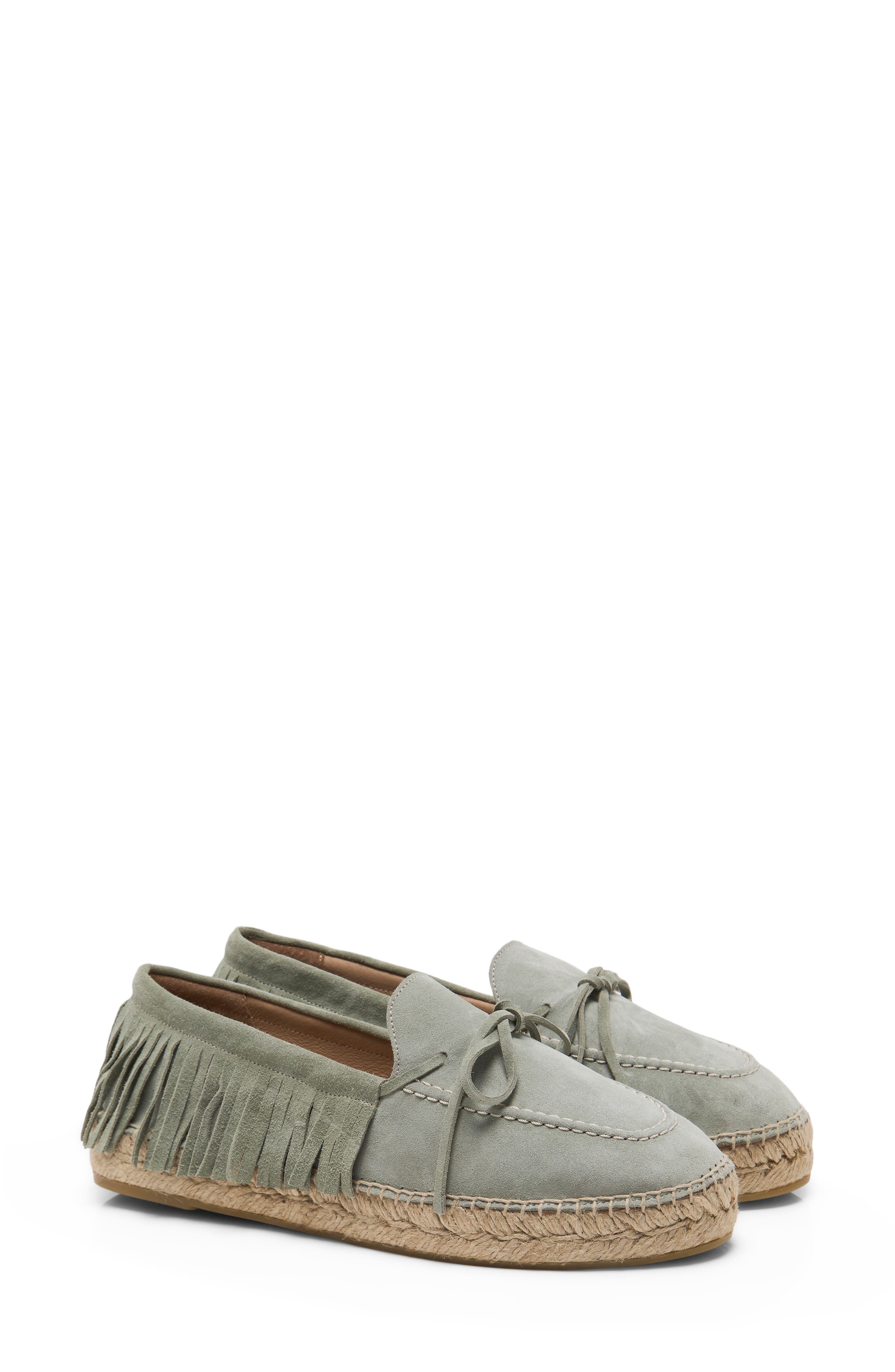 Faraway Fringe Espadrille, Alternate, color, MINT SUEDE