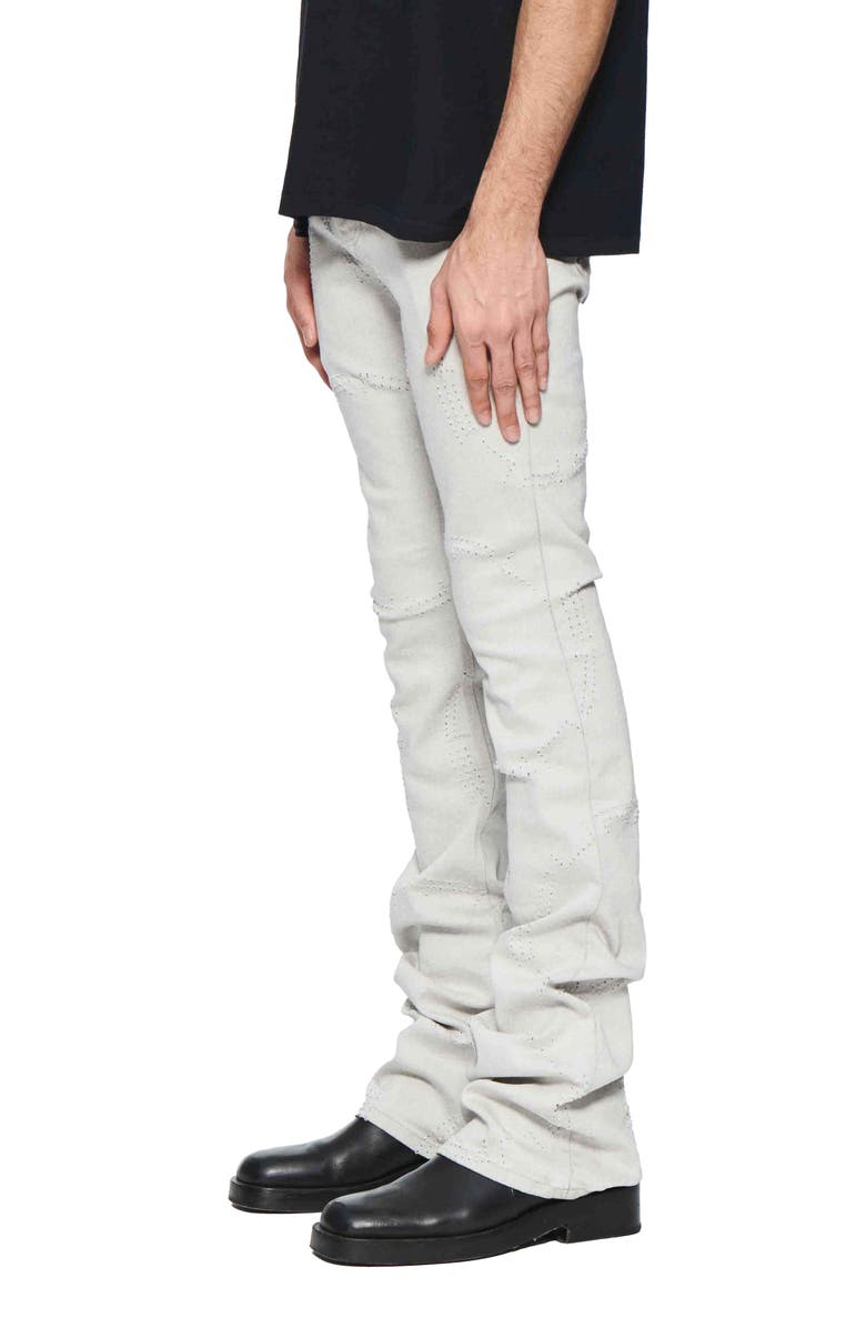 PURPLE BRAND Super Stack Distressed Baggy Flare Jeans, Alternate, color, 