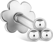 MARIA TASH Ball Trinity Single Threader Stud Earring