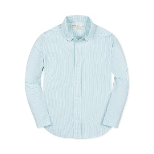 Hope & Henry Boys' Organic Seersucker Shirt, Kids In Mint Seersucker