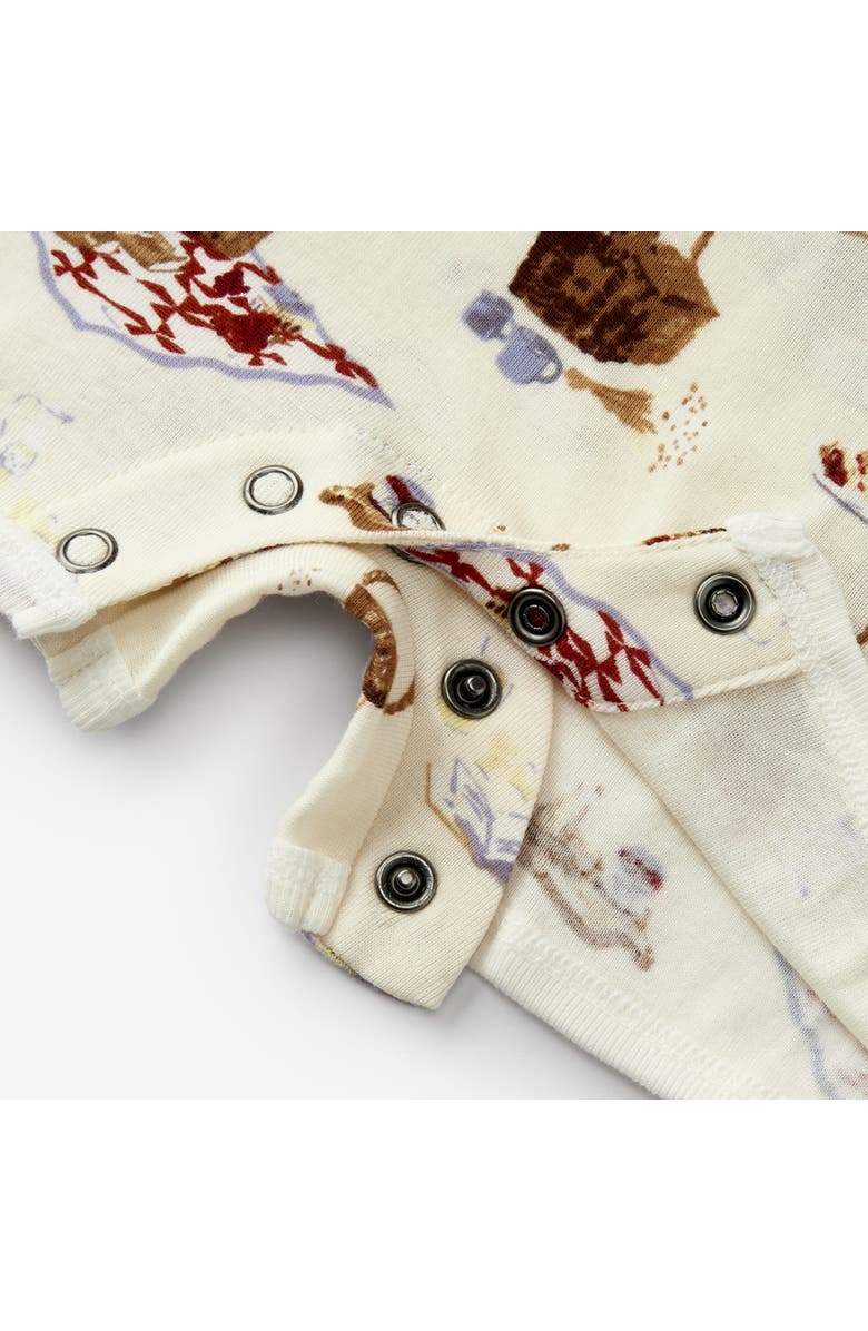 Milkbarn Organic Cotton Shortall, Alternate, color, Picnic