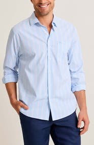 Tommy Bahama Sarasota Stretch Centera Stripe Button-Up Shirt