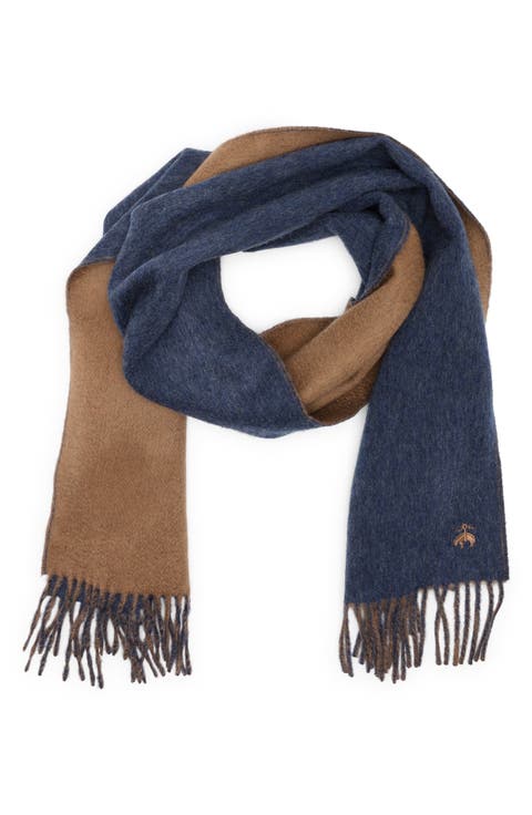 Twill Wool & Cashmere Blend Fringe Scarf