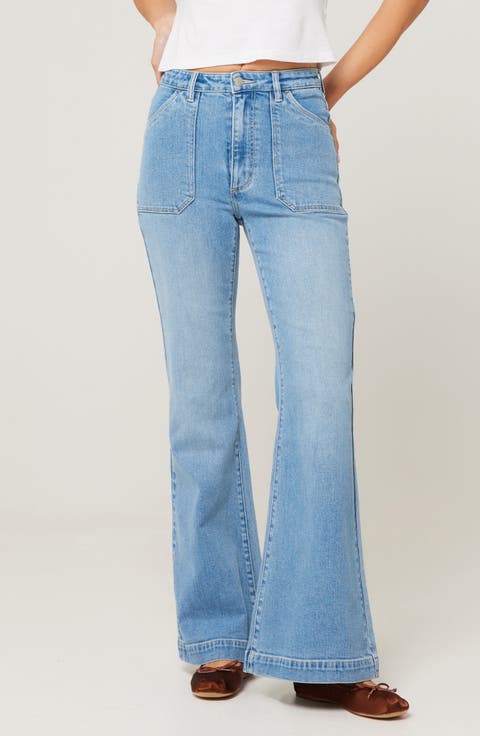 East Coast Carly Flare Jeans (Vintage Blue)