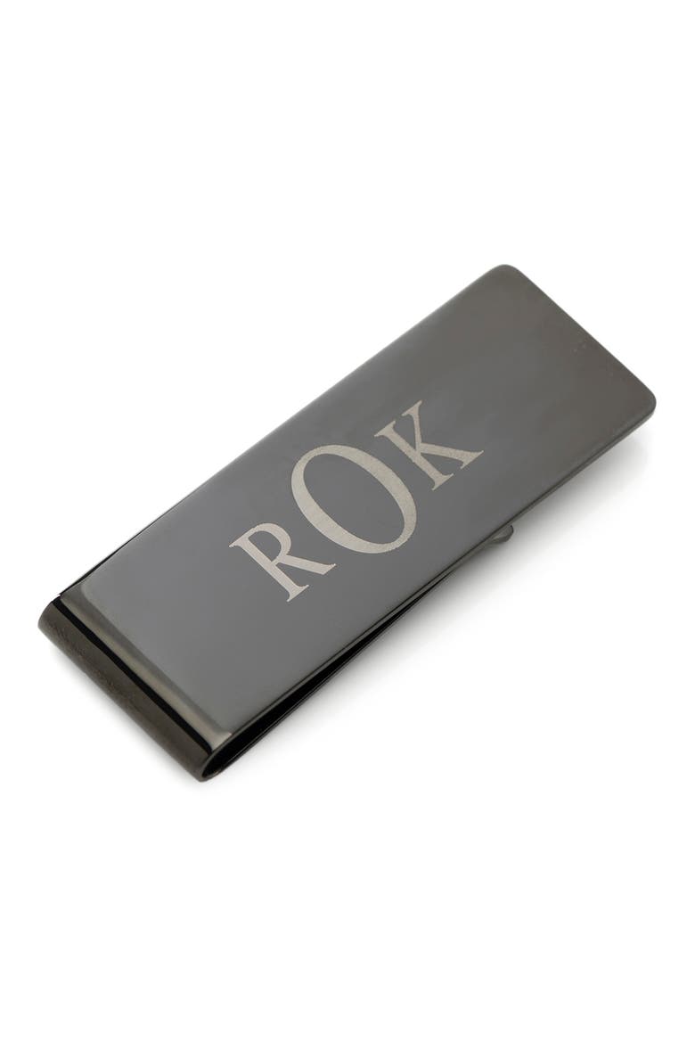 Stainless Steel Money Clip, Alternate, color, GUNMETAL
