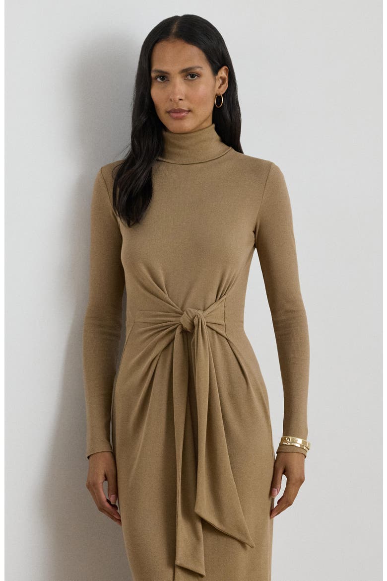 tie front dress long sleeve Long-Sleeve Tie-Front Mini Shirt Dress
