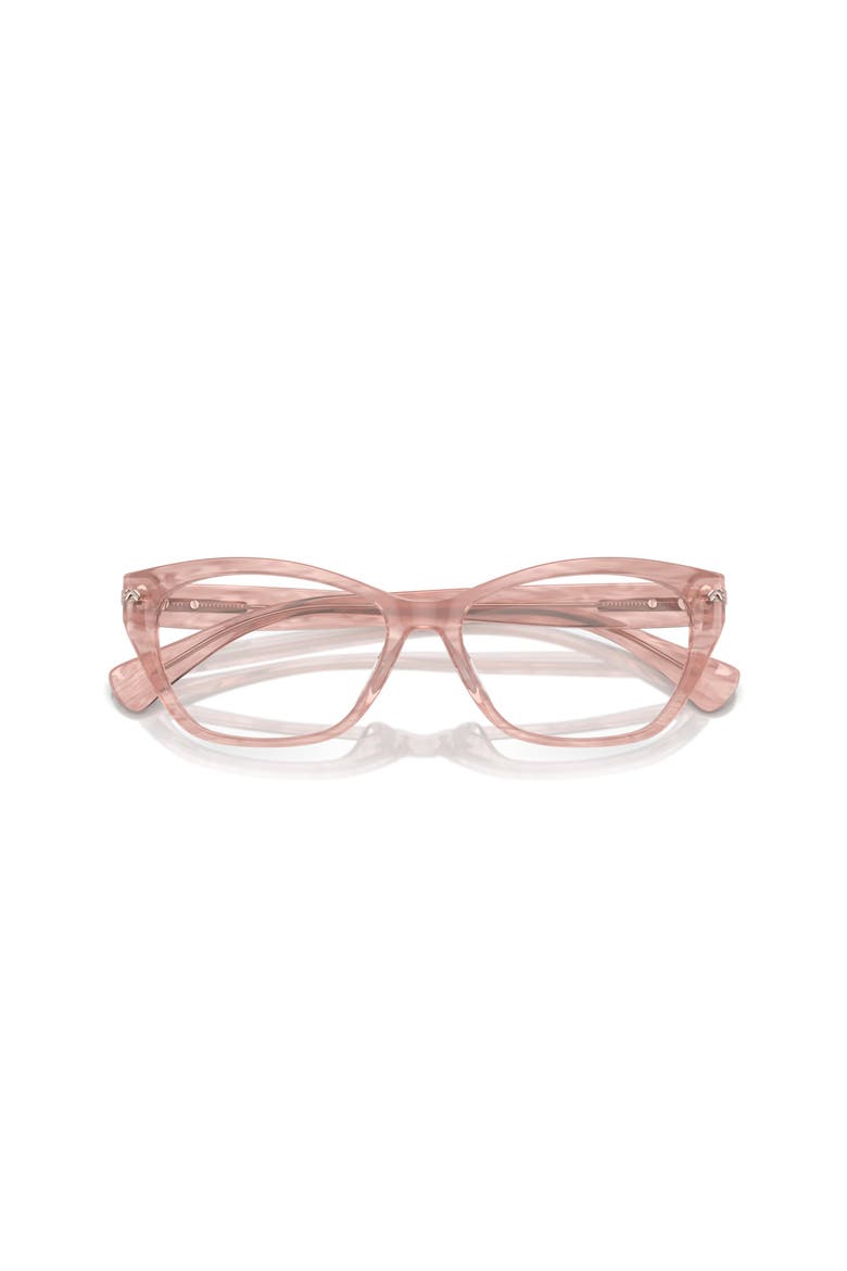 55mm Rectangle optical glasses, Alternate, color, Pink