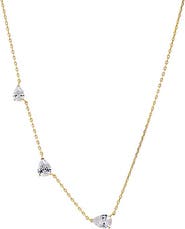 BY ADINA EDEN CZ Multi Pear Embedded Necklace