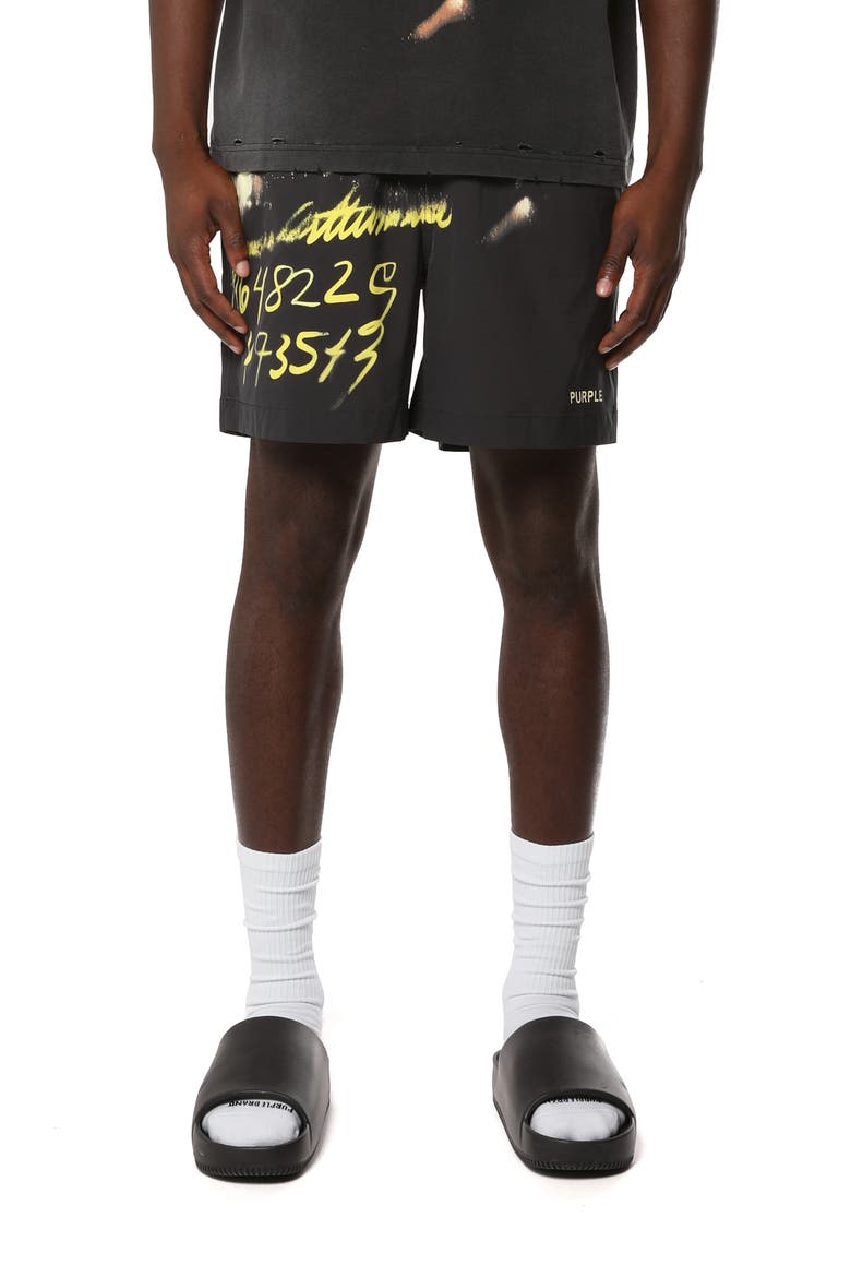 All Around Water Repellent Shorts, Main, color, BLACK