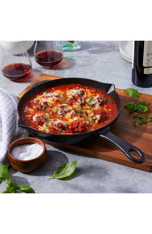 Staub 10" Enameled Cast Iron Fry Pan In Black