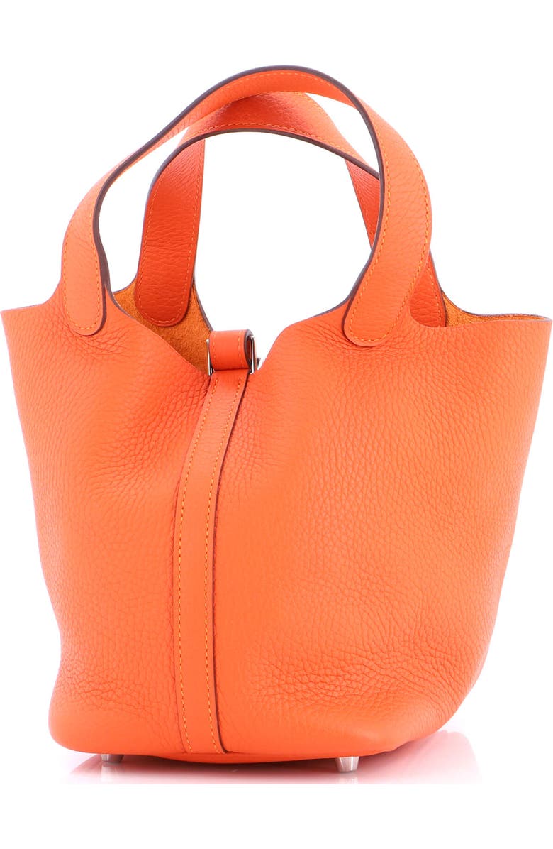 Pre-Owned Hermes Picotin Lock Bag Clemence PM, Alternate, color, Feu