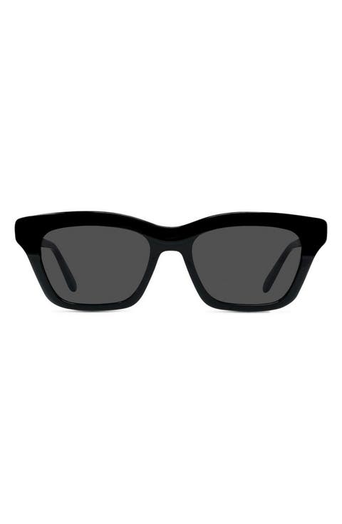 Slim 53mm Rectangular Sunglasses