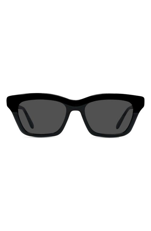Loewe Slim 53mm Rectangular Sunglasses In Black