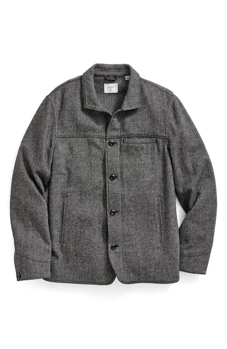 Billy Reid Madison Wool Herringbone Shirt Jacket, Alternate, color, 