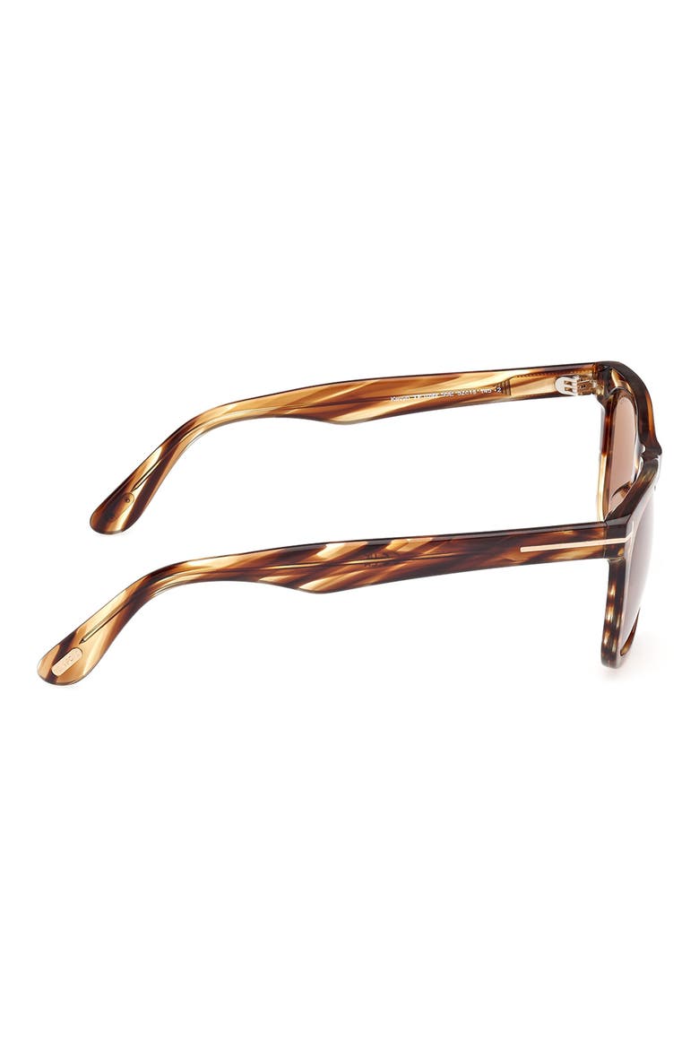 52mm Square Sunglasses, Alternate, color, COLORED HAVANA / BROWN