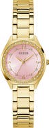 GUESS Crystal Bezel & Markers Bracelet Watch, 30mm