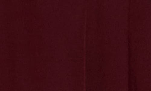 Gemma + Jane Double Pleat Wide Leg Pants In Burgundy