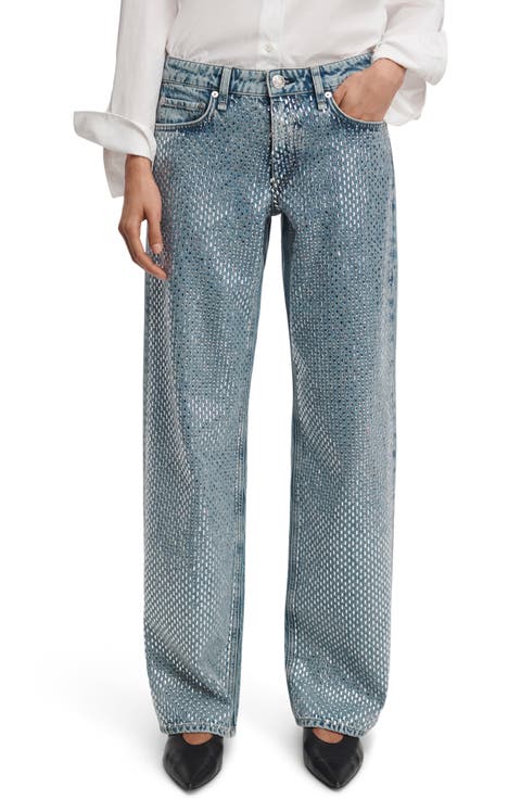 Cam Jewel High Waist Full Length Straight Leg Jeans