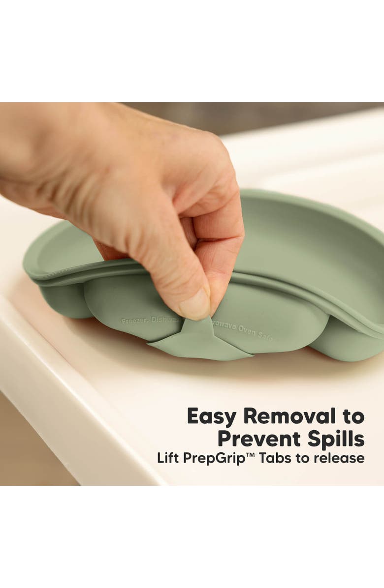 KeaBabies 3-Pack Prep Silicone Suction Plates, Alternate, color, Sage