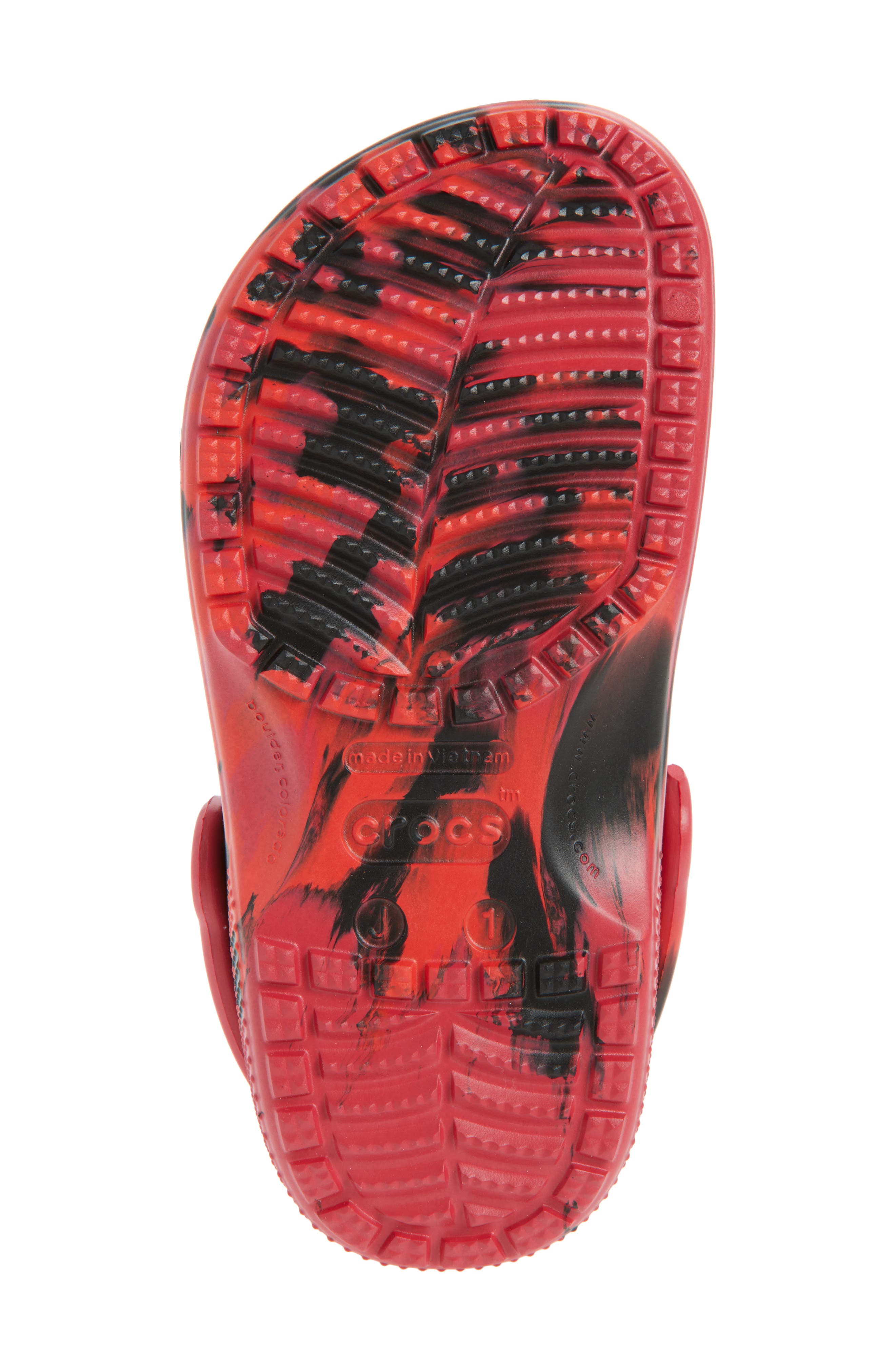 CROCS Kids' Classic Marbled Clog, Alternate, color, Pepper/Black