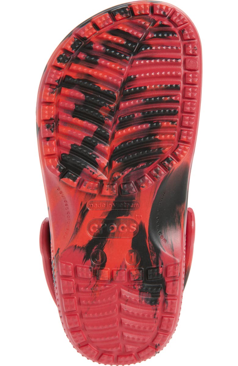 CROCS Kids' Classic Marbled Clog, Alternate, color, Pepper/Black