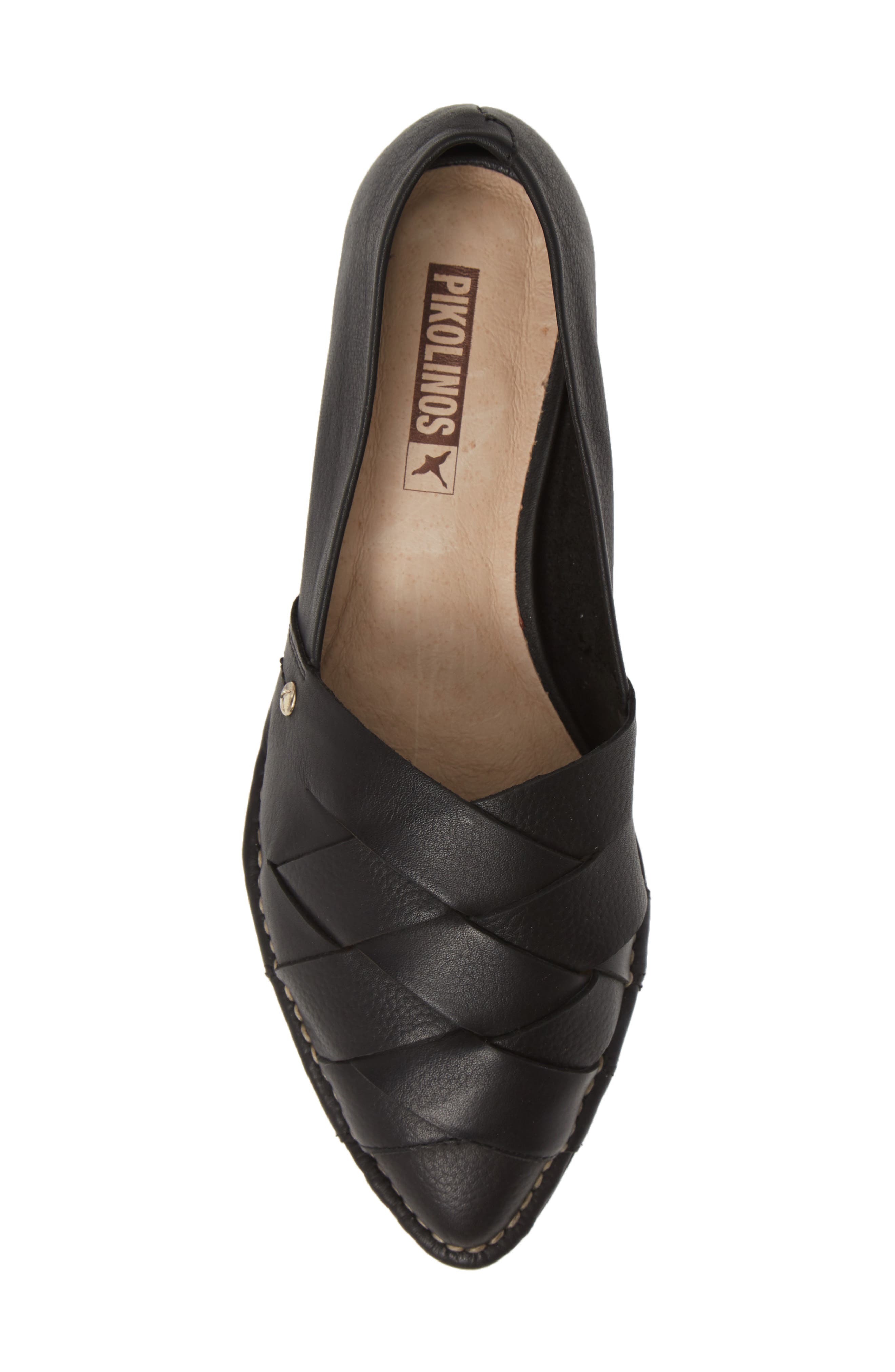 Caleta Flat, Alternate, color, BLACK LEATHER