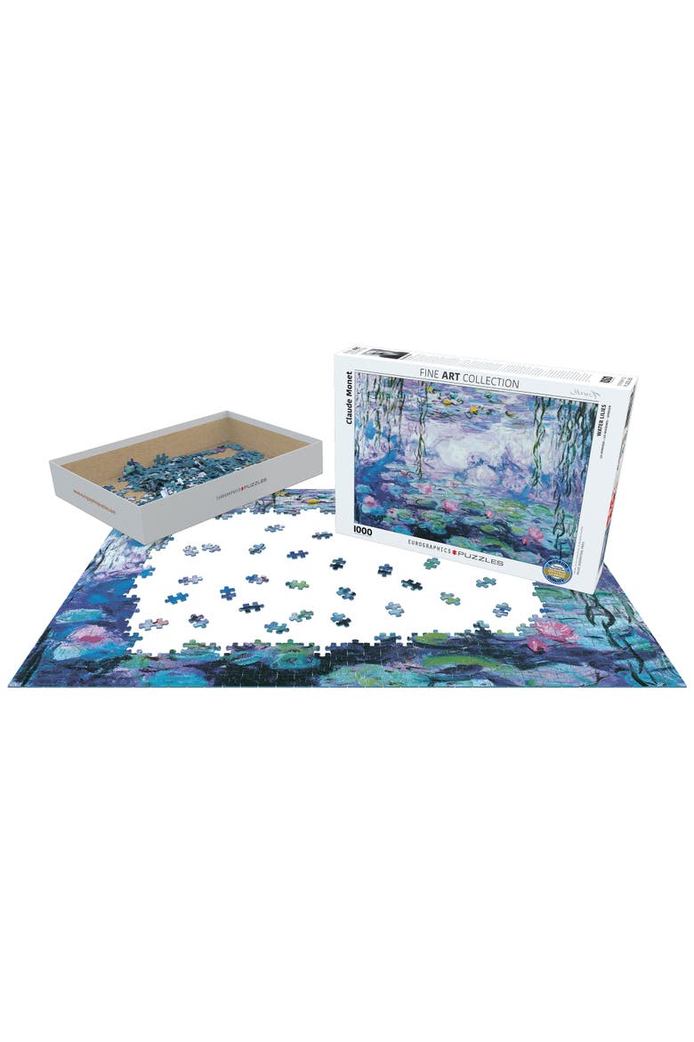 Waterlilies 1000 Piece Puzzle, Alternate, color, Multicolored