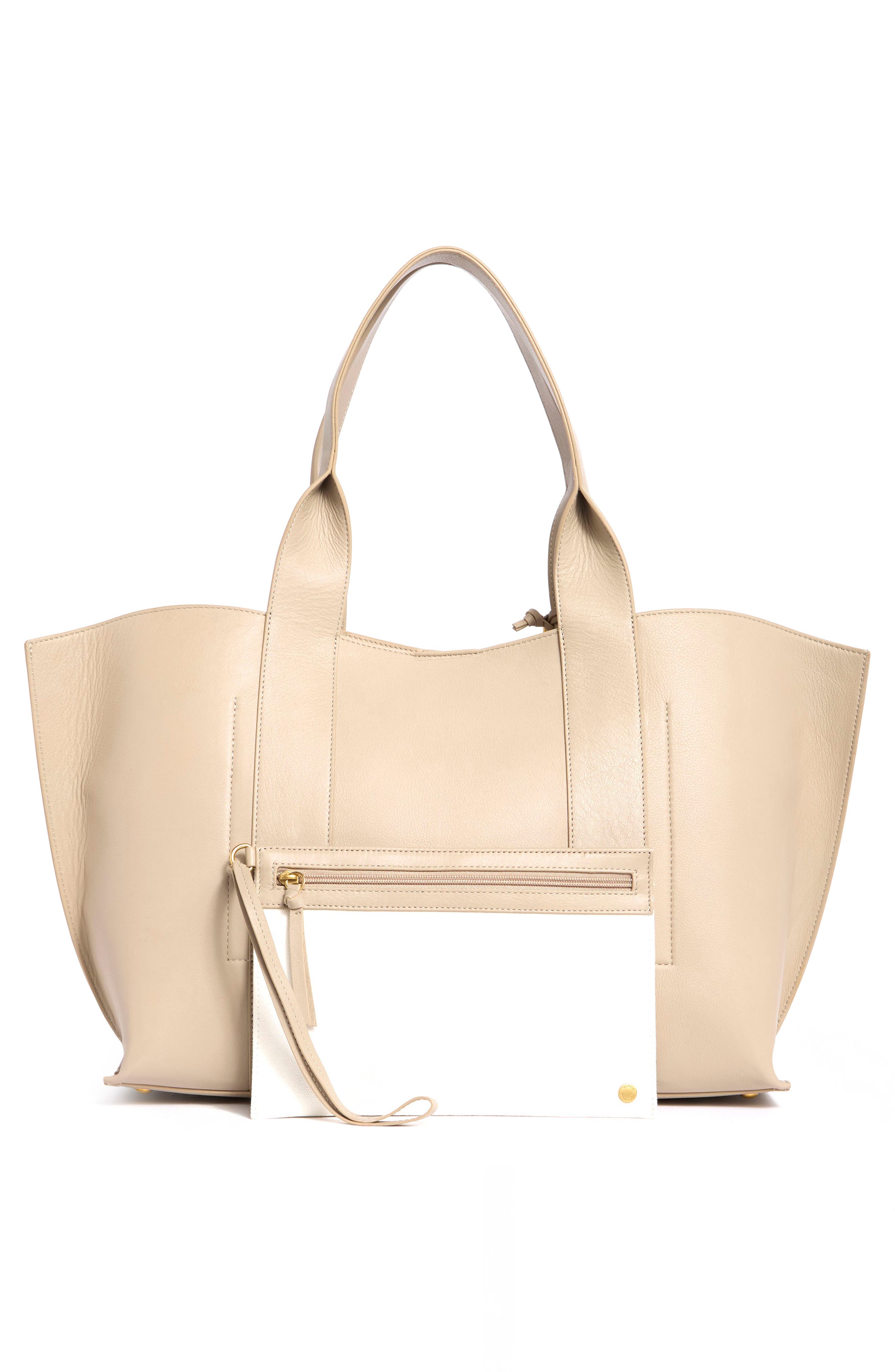 Ellah Tote Bag, Alternate, color, BISCOTTI