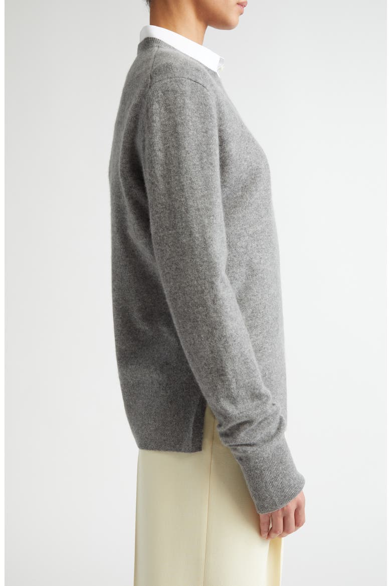 Cashmere Crewneck Sweater, Alternate, color, GREY MELANGE