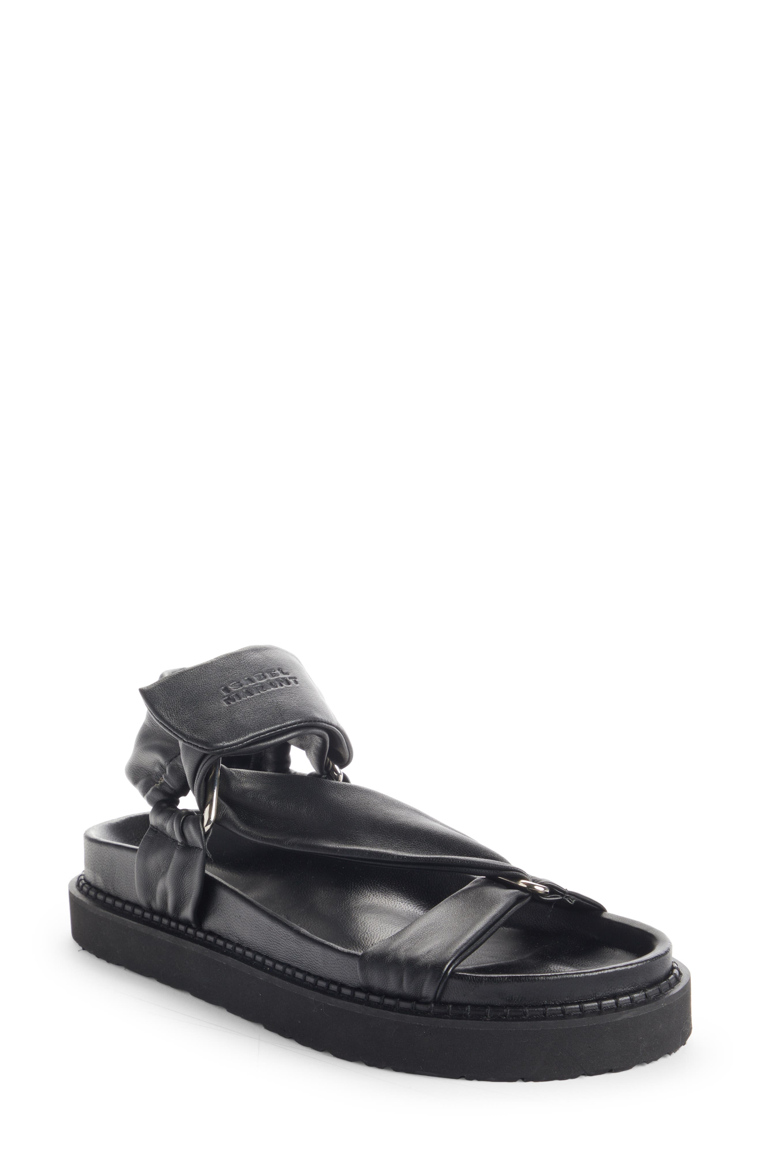 Isabel Marant Naori Flatform Sandal, Main, color, Black