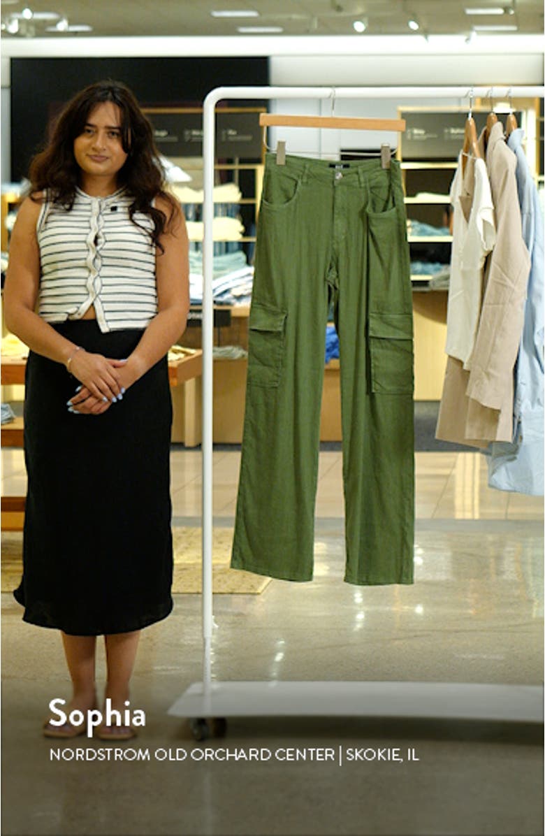 Akia Wide Leg Cargo Pants, sales video thumbnail