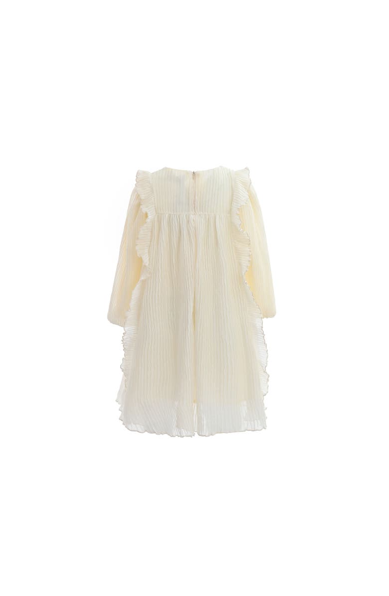 Sweet Cactus Pleated Bow Dress, Alternate, color, Cream