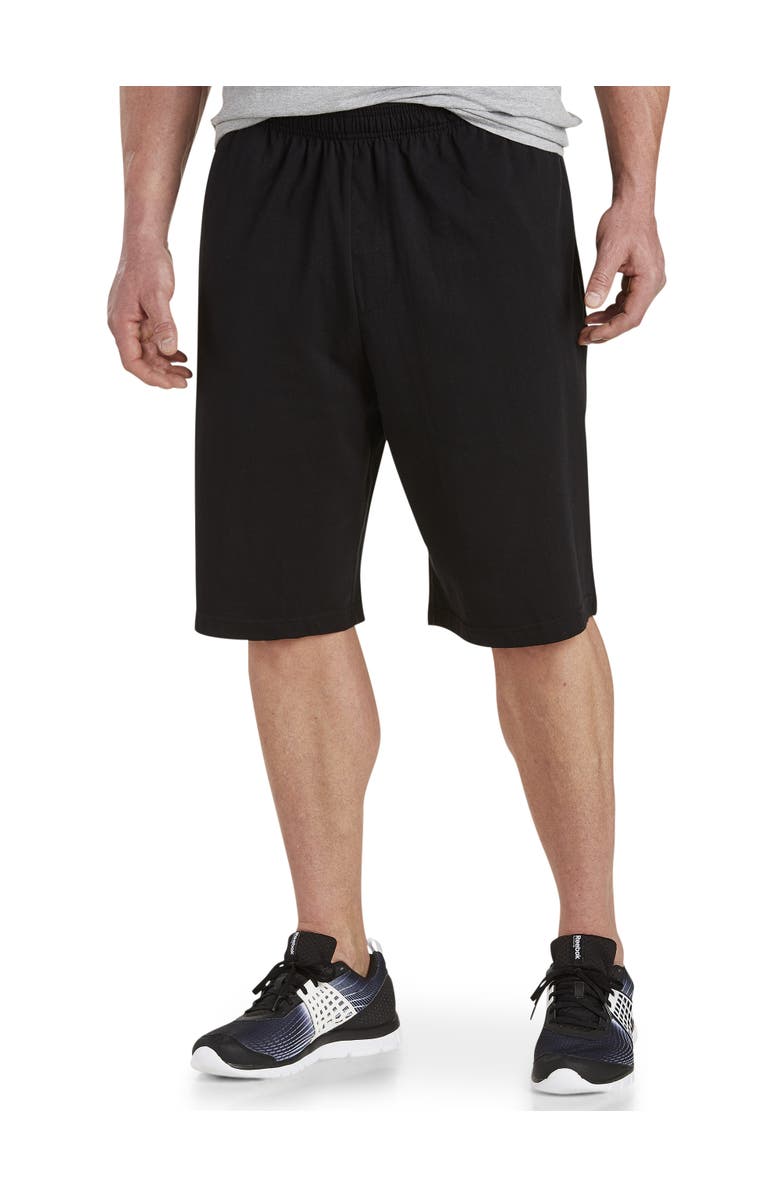 Harbor Bay by DXL Big
Tall Pull-On Knit Shorts, Main, color, Black