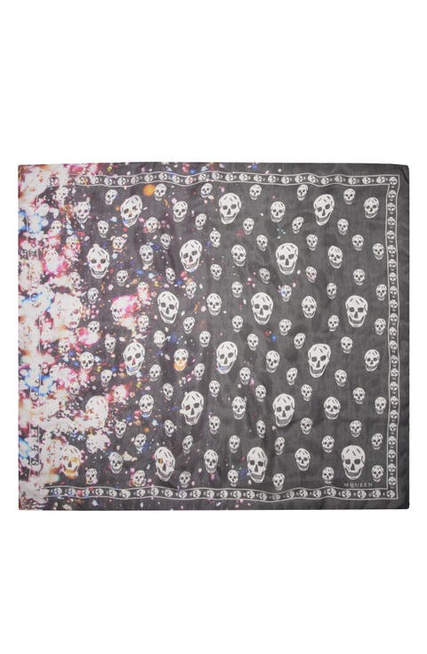 Confetti Skull Silk Square Scarf