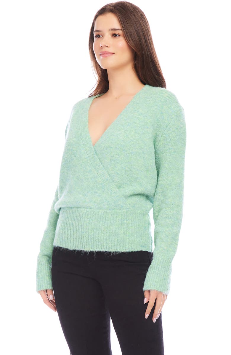 Karen Kane Faux Wrap Sweater, Alternate, color,