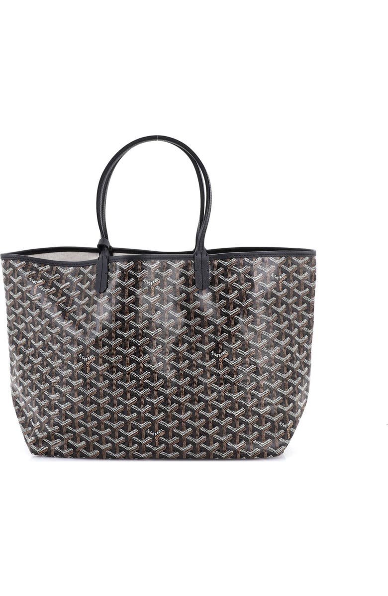 Pre-Owned Goyard Saint Louis Tote Coated Canvas PM, Main, color, Black