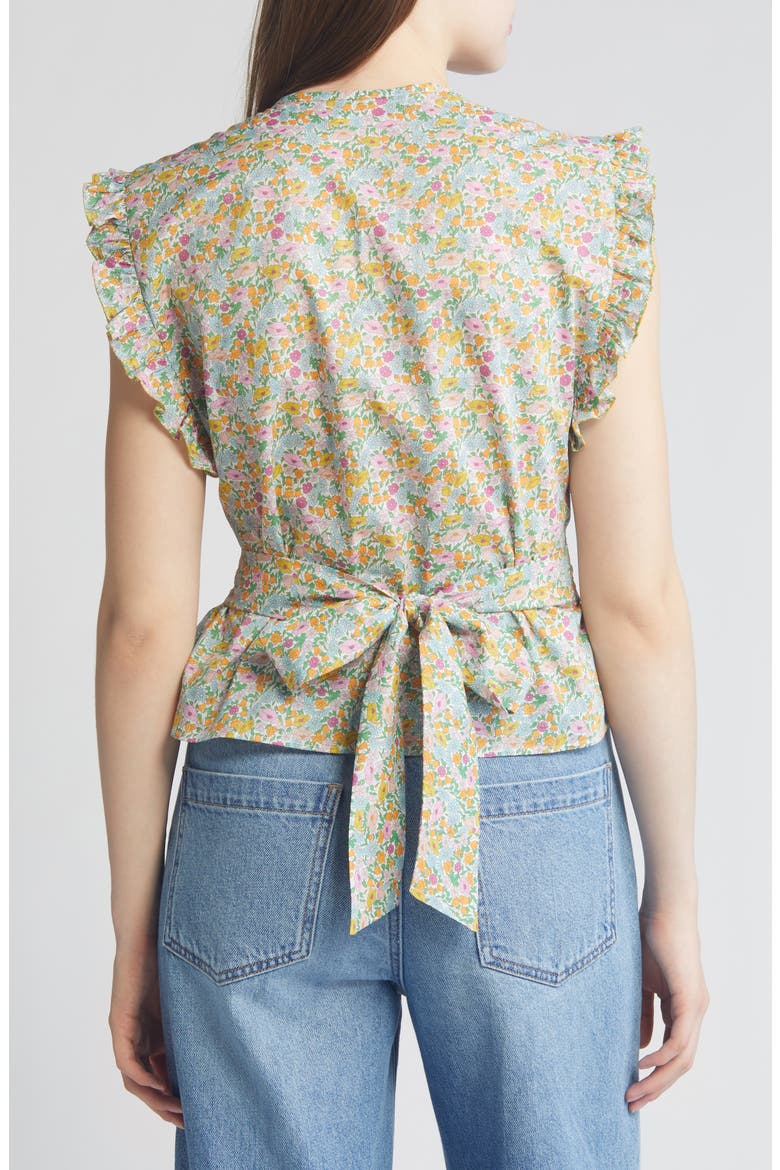 x Liberty London Valeria Floral Print Top (Nordstrom Exclusive), Alternate, color, TOP PASTEL POPPY DAISY